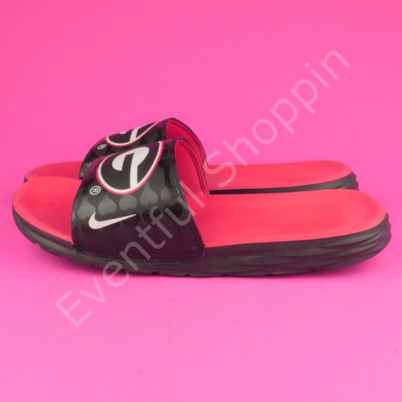 Nike Georgia Bulldogs Slip On Slides Sandals in Black / Red Size 13 - Picture 5 of 9